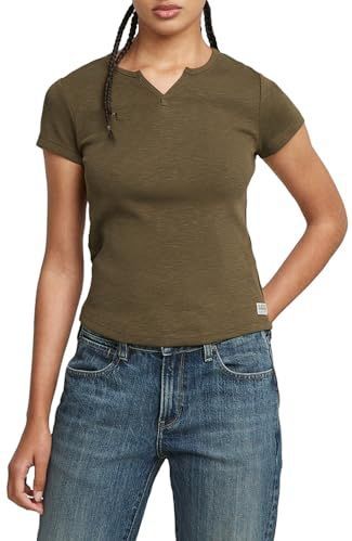 G-STAR - Micro Placket Slim Top - Groen - Dames