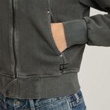 Overdyed - Slim Track - Sweaterjack - Zwart - Dames