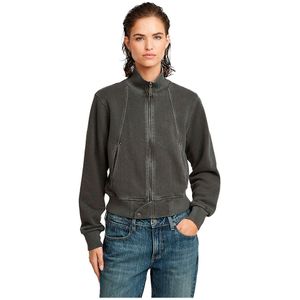 Overdyed - Slim Track - Sweaterjack - Zwart - Dames