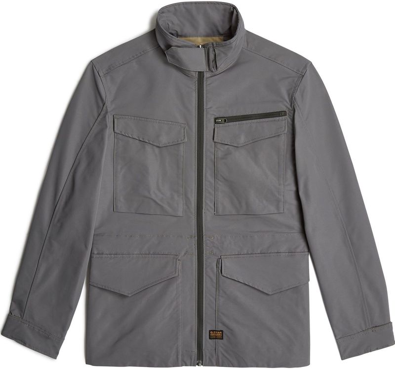 Rovic - Slim Field Jack - Grijs - Elastomultiester/Recycled Polyester