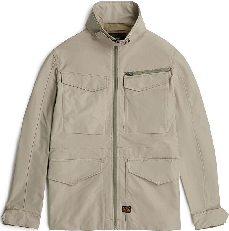 Rovic - Slim Field Jack - Beige - Heren - Field Jack met Opstaande Kraag