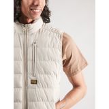 G-Star RAW - Foundation Liner - Gilet - Beige - Col Montant, Pockets met Drukknopen