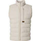 G-Star RAW - Foundation Liner - Gilet - Beige - Col Montant, Pockets met Drukknopen