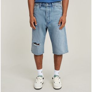 G-Star RAW - BAM - Herenbermuda - Zwart - Katoen - Destroyed-look