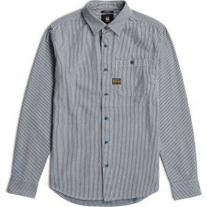 G-Star Raw Overhemd Lange Mouw Grijs - Streep - Bristum 2.0 Slim Shirt
