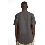 G-Star RAW - Slim - Hemd - Grijs - Katoen - Diagonale Naden - Borstzakken