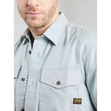 G-Star RAW Marine Slim overhemd, meerkleurig (Bolt Grey/Gs Mercury Oxford D24963-7665-h045), S