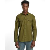 Overhemd - Marine - Katoen - Slim Fit - Lange Mouwen