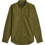 Overhemd - Marine - Katoen - Slim Fit - Lange Mouwen