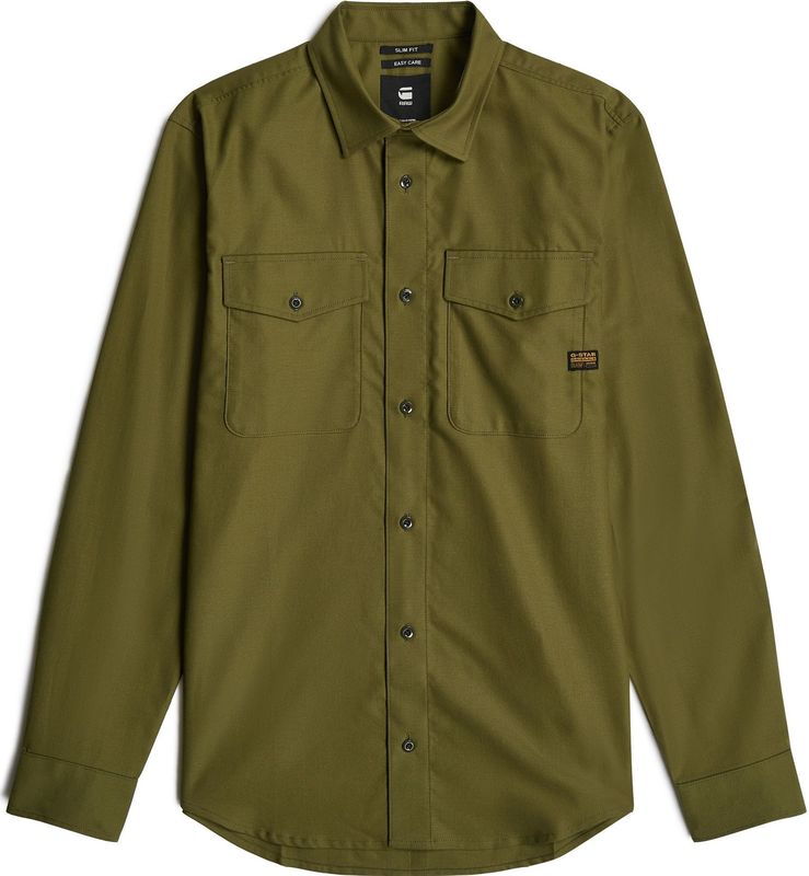 Overhemd - Marine - Katoen - Slim Fit - Lange Mouwen