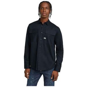 Overhemd - Salute - Katoen/Linnen - Dobby Weefsel - Klepzakken op Borst