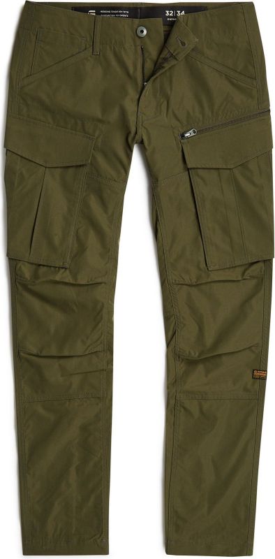 G-Star RAW Rovic Zip 3D Regular Tapered Broek, groen (Shadow Olive D02190-d909-b230), 27W / 30L