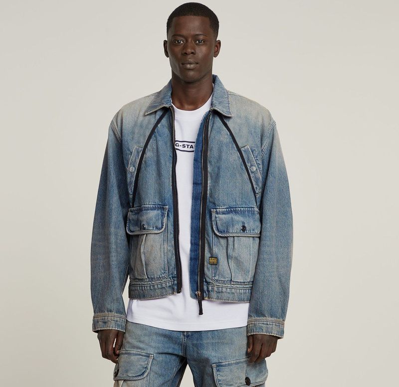 Coach - Zip Jack - Heren - Lichtblauw - Denim