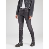 Jeans - Effen - Denim - Slimfit - Mid Waist - Rinsed/Dark Washed