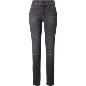 Jeans - Effen - Denim - Slimfit - Mid Waist - Rinsed/Dark Washed