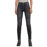 Jeans - Effen - Denim - Slimfit - Mid Waist - Rinsed/Dark Washed