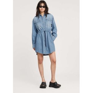 G-Star RAW Robe décontractée en denim avec cordon de serrage, Bleu (Faded Thames D24353-d252-g614), S