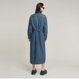 G-star - Long Tab - Denim Jurk - Lange Mouwen
