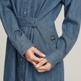 G-star - Long Tab - Denim Jurk - Lange Mouwen