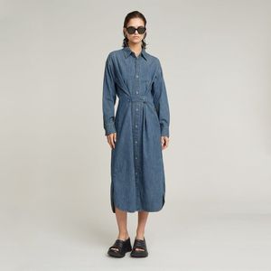 G-star - Long Tab - Denim Jurk - Lange Mouwen