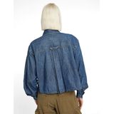 Relaxed Staq Blouse - Midden blauw - Dames