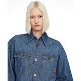 Relaxed Staq Blouse - Midden blauw - Dames