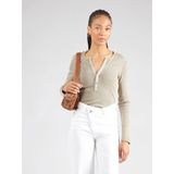 G-STAR - Deep V-Neck Slim Top - Groen - Dames - Biologisch Katoen