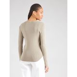 G-STAR - Deep V-Neck Slim Top - Groen - Dames - Biologisch Katoen