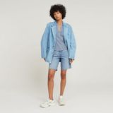 G-STAR - Deep V-Neck Slim Top - Lichtblauw - Dames