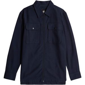 G-Star RAW - GPO Zip - Overhemd - Blauw - Katoen