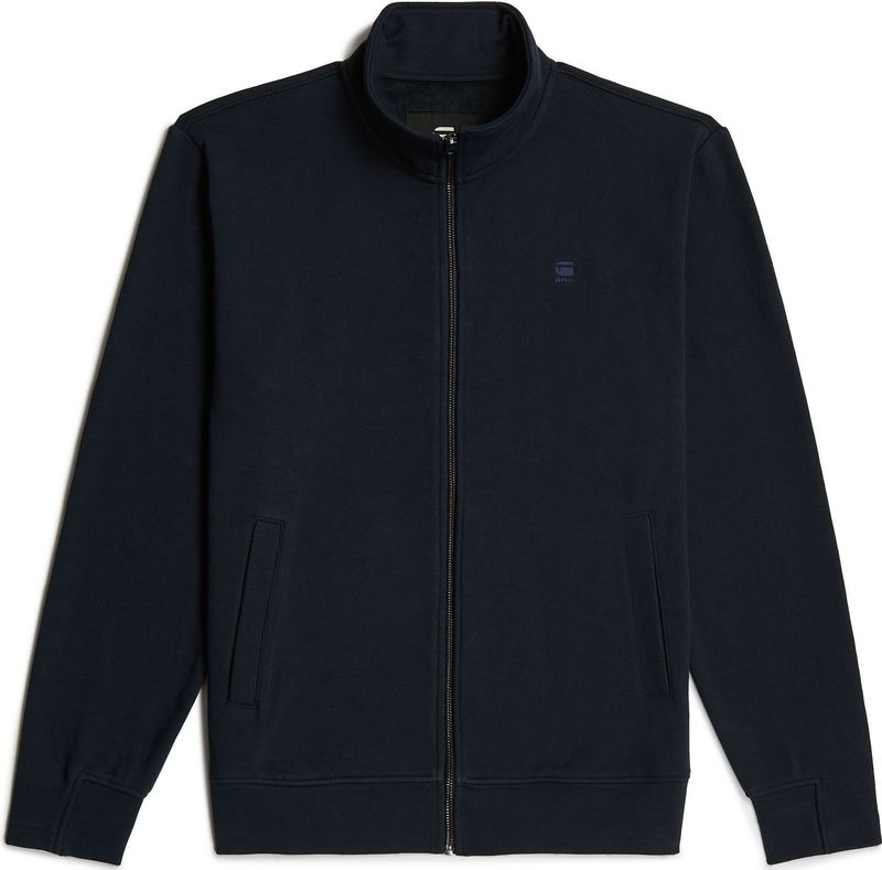 G-Star RAW - Vest - Opstaande Kraag - Geribde Manchetten - Borduurwerk