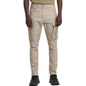 Zip Pocket - Skinny Cargo Broek - Beige - 98% Katoen, 2% Elastaan