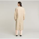 Macro - Oversized Trenchcoat - Peach Puree - 75% Regeneratief Katoen