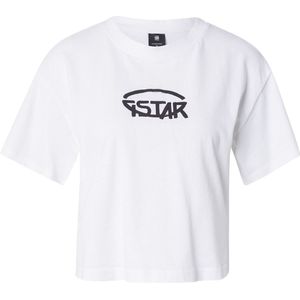 Logo Relaxed Korte Top - Wit - Dames