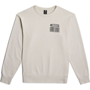 G-STAR RAW Heren Substance Back Gr Relaxed R Sw Sweatshirt, wit (Whitebait D26278-d257-1603), XS