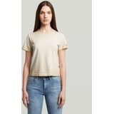 G-STAR - Overdyed Micro Boxy Top - Beige - Dames