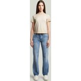 G-STAR - Overdyed Micro Boxy Top - Beige - Dames
