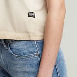 G-STAR - Overdyed Micro Boxy Top - Beige - Dames