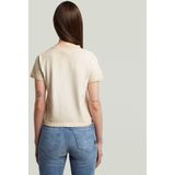 G-STAR - Overdyed Micro Boxy Top - Beige - Dames