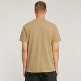 G-STAR - Shirt - Camel - Kwartmouw - Normale Pasvorm