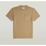 G-STAR - Shirt - Camel - Kwartmouw - Normale Pasvorm