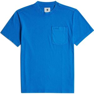 G-STAR RAW Heren Washed Pocket R T T-shirt, Blauw (Pop Blue Marte D25963-c756-h329), M