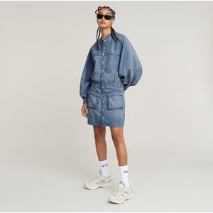 Macro Balloon - Jurk - Midden Blauw - Dames