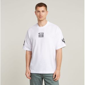 G-Star RAW barcode boxy r t, wit (White D25977-d959-110), XS