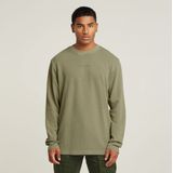 G-STAR - Overdyed - T-shirt - Groen - 100% Biologisch Katoen