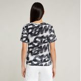 Sprayed Letters Top - Meerkleurig - Dames