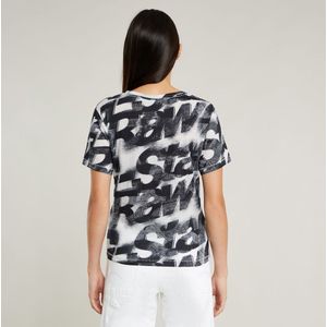 G-STAR Originals - Top Sprayed Letters - T-shirt - Allover Print - Katoen