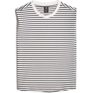 G-Star RAW Stripe Boxy r t ss wmn, meerkleurig (Lt Chalk/Osaka Blue Stripe D26073-d979-h315), M, Veelkleurig (Lt Chalk/Osaka Blue Stripe D26073-d979-h315), M
