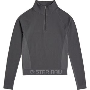 G-Star RAW - D26341 - T-shirt - Grijs - Naadloze Ritssluiting