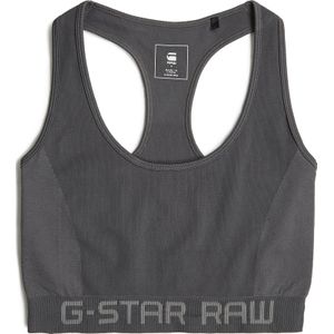 G-STAR - Racerback Top - Grijs - 63% Polyamide, 32% Recycled Polyester, 5% Elastaan